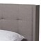 Baxton Studio Lisette Modern Grey Upholstered King Size Bed 150-8848 - alternate 3
